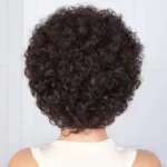 Perruque courte style Afro, facile à porter au quotidien