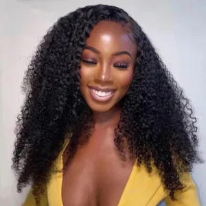 Perruque Afro en V, volume et texture naturelle