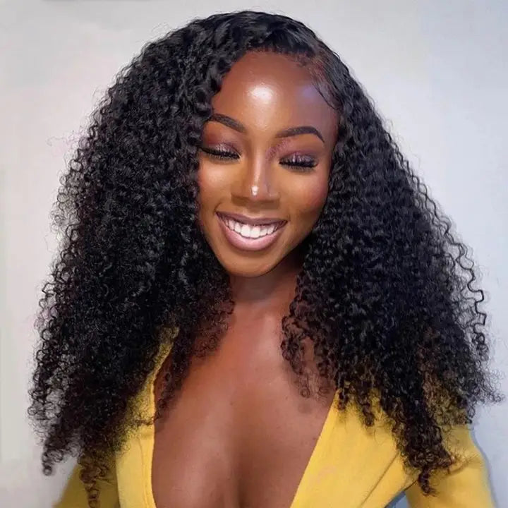 Perruque Afro en V, volume et texture naturelle