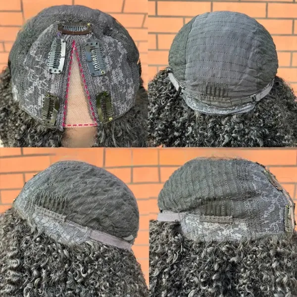 Perruque Afro, style en V, look élégant et tendance
