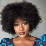 Perruque afro femme pas cher avec volume naturel