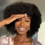 Perruque afro élégante pour un style décontracté