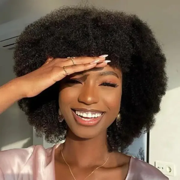 Perruque afro élégante pour un style décontracté