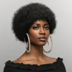 Perruque Afro Kinky Curly, cheveux bouclés et volumineux