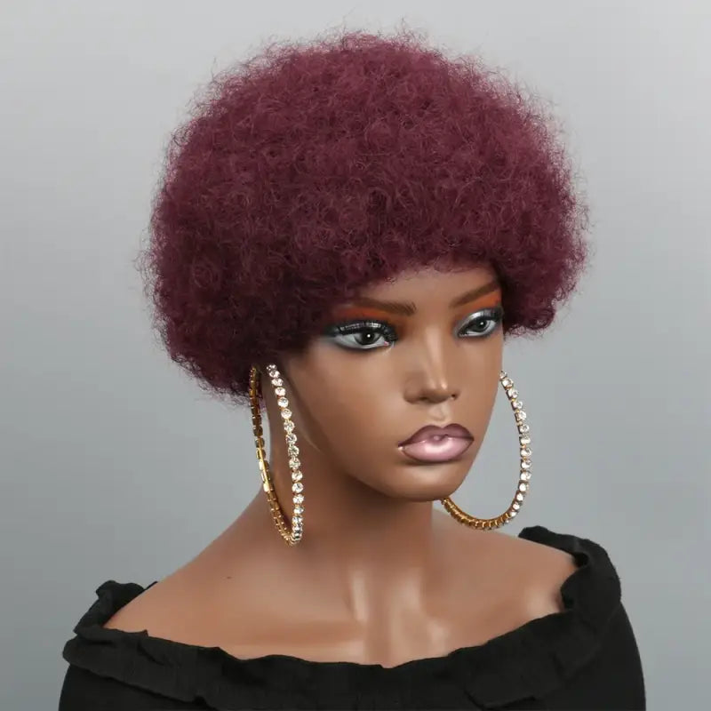 Perruque afro style kinky, texture naturelle