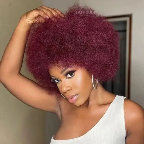 Perruque Afro légère et confortable à porter