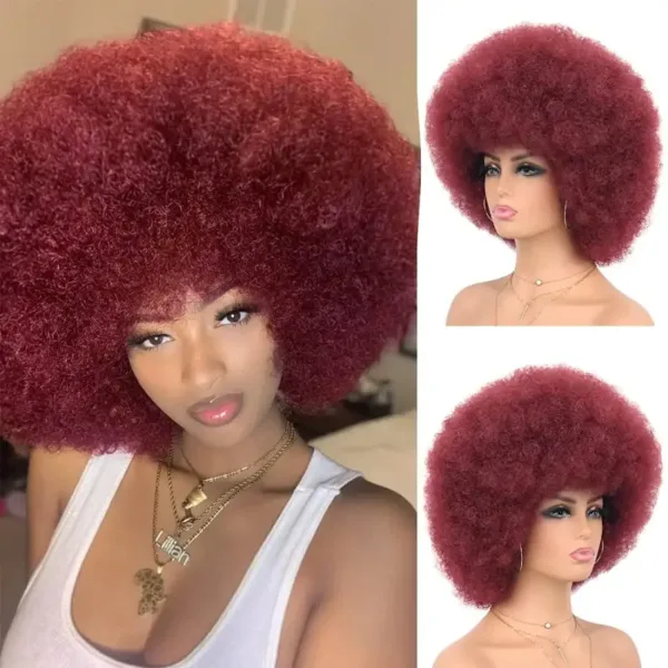 Perruque Afro volume modéré et style élégant