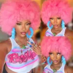 Perruque Afro avec effet dégradé