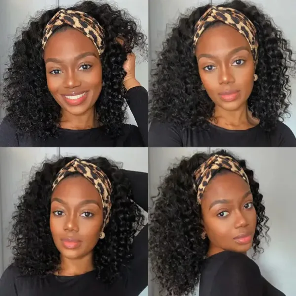 Style afro chic, perruque bandeau légère