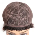Perruque cheveux bouclés courte, confort optimal