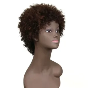 Perruque afro courte, élégante et facile à coiffer