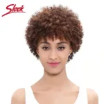 Perruque afro, coupe courte pour un look vibrant et joyeux