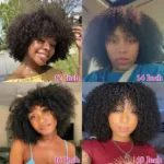 Perruque Afro femme noire avec texture riche