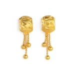 Petite boucle d’oreille africaine ronde en design élégant