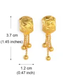 Charmantes boucles d’oreille rondes inspirées d'Afrique