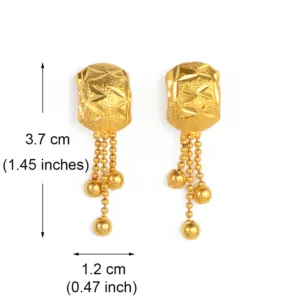 Charmantes boucles d’oreille rondes inspirées d'Afrique
