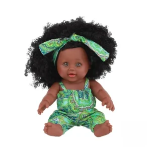 Poupée Africaine en tissu coloré et stylé