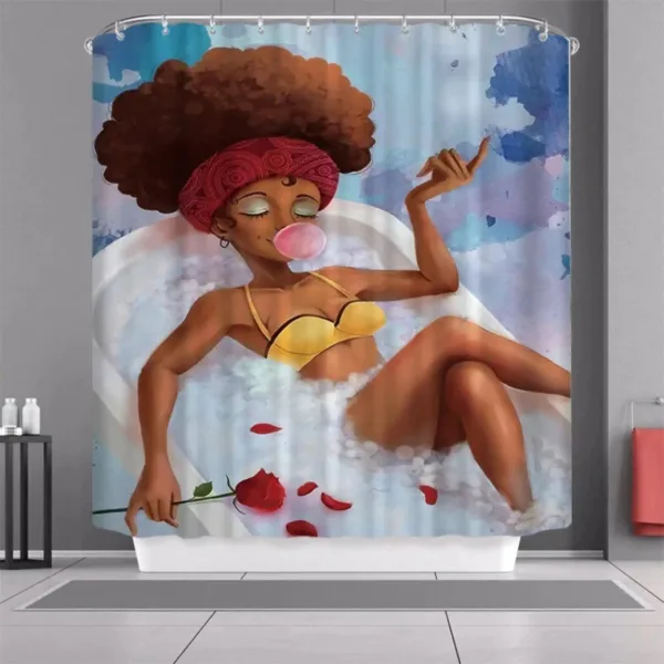 Rideaux inspirés de la culture africaine avec des motifs vibrants