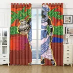 Rideaux décoratifs en style africain coloré