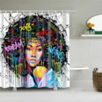 Rideaux à motifs artisanaux inspirés d'Afrique