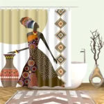 Rideaux culturels avec designs africains