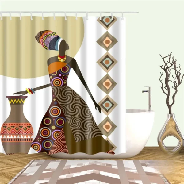 Rideaux culturels avec designs africains