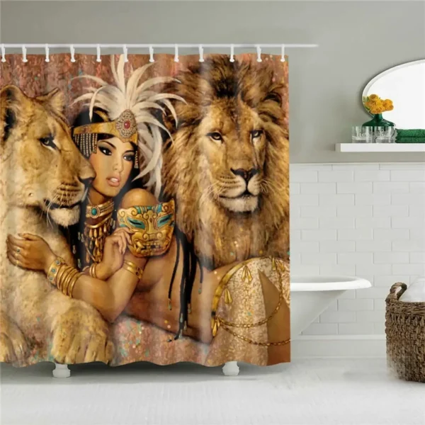 Rideaux en tissu africain pour ambiance chaleureuse
