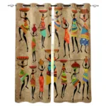 Rideaux occultants décoratifs inspirés de l'Afrique