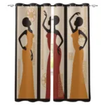 Rideaux occultants femmes africaines pour une déco africaine élégante