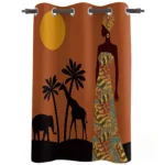 Rideaux décoratifs en Pagne pour ambiance africaine
