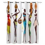 Rideaux culturels en Pagne pour style de vie africain