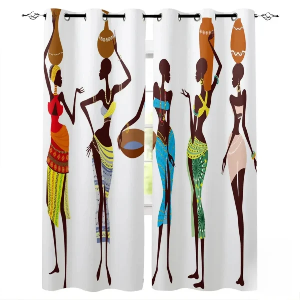 Rideaux culturels en Pagne pour style de vie africain