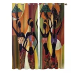 Rideaux Style Africain en tissu décoratif