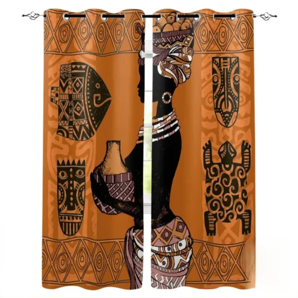 Rideaux traditionnels africains pour style bohème