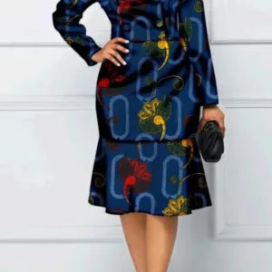 Robe Africain pour femme avec motifs traditionnels