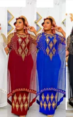 Robe Africaine 2 Pièces Manche Courte