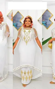 Style africain : robe 2 pièces pour femme