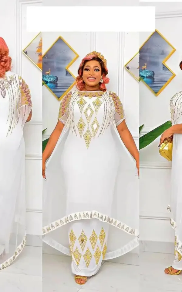Style africain : robe 2 pièces pour femme