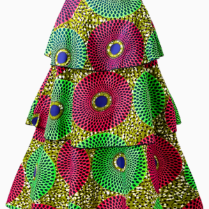 Robe Africaine à Volant Femme