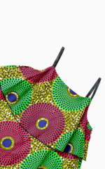 Robe africaines colorée avec design à volants