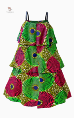 Robe femme au motif africain, élégante et fluide