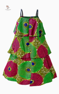 Robe femme au motif africain, élégante et fluide