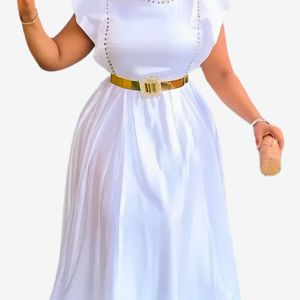 Robe africaine femme avec ceinture stylée