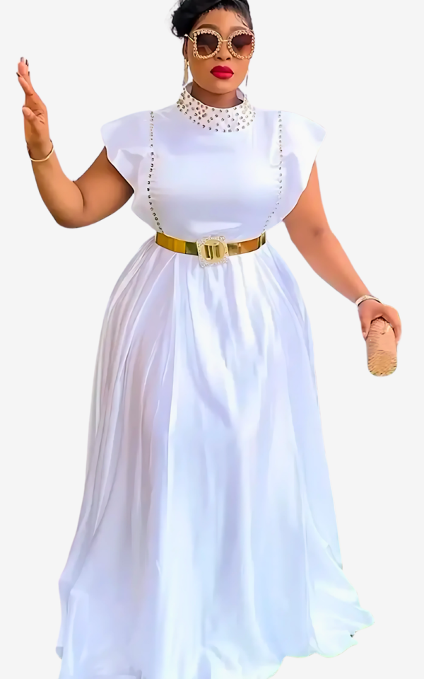 robe-africaine-avec-ceinture-1 Robe africaine femme avec ceinture stylée