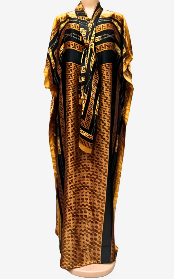 Robe Africaine en Satin, design moderne et coloré pour femme