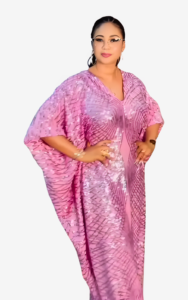 Robe Africaine élégante avec paillettes brillantes
