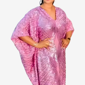 Robe Africaine élégante avec paillettes brillantes