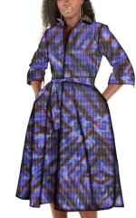 Robe chic avec design africain contemporain