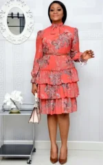 Robe stylée inspirée de l'Afrique, design élégant