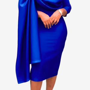 Robe Midi Unie au style africain élégant